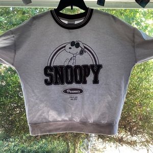 Cute White Snoopy Crewneck